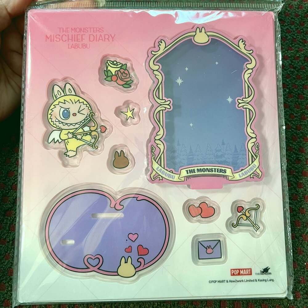 POP MART Labubu The Monsters Mischief Diary Photo Stand GWP Exclusive Sealed NWT
